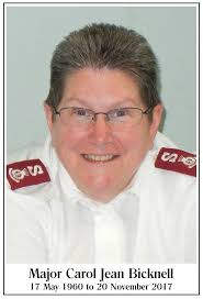 MAJ Carol Jean Bicknell (1960-2017)