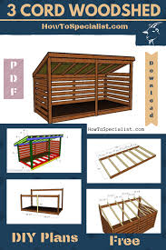 This durable wooden shed features a classic gable roof and 24 square foot of floor space for storing garden equipment, firewood, and more. 6x12 Firewood Shed Plans Howtospecialist How To Build Step By Step Diy Plans Firewood Shed Wood Shed Plans Wood Shed