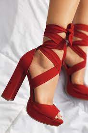 Ankle strap red high heels. 30 Sassy Red Heels Designs To Make A Fashion Statement Heels Designer Heels Red High Heels