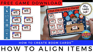 How to create boom cards. How To Create Boom Cards Aligning Draggable Pieces Free Tutorial Youtube