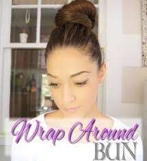 If you have shorter hair, you can also section half your hair up into a top knot. Beauty How To Wrap Around Bun