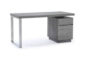 Modrest Carson Modern Grey Elm Stainless Steel Desk Steel Desk Buy Modern Furniture Furniture