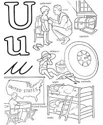 In addition, the kid is carried away and does not bother his print coloring pages by moving the cursor over an image and clicking on the printer icon in its upper right corner. Letter U Coloring Page Coloring Home