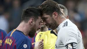 Fans On Twitter Go Bonkers As Lionel Messi Faces Off With Sergio Ramos After Being Elbowed Ht Media