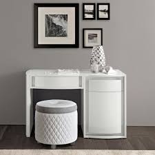 Dressing table white gloss with drawers. Bianca White High Gloss Midi Dressing Table