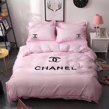 Chanel Duvet Cover Blanket Quilt Coverlet Pillow Shams 4 Pc Bedding Set From Top Market Luxury Bedroom Sets Bedding Sets Master Bedroom Chanel Room