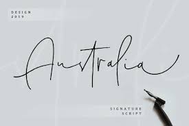 It has the common characters including close to 2000 kanji characters. Australia Signature Script In 2020 Handwriting Fonts Script Fonts Signature Fonts