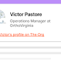 Profile Picture of Victor Pastore - Operations Manager at OrthoVirginia - The Org (@theorg.com) on Google