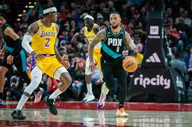 lakers vs trail blazers