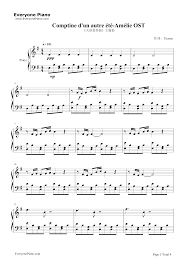 Comptine D Un Autre été L Après Midi Piano Comptine D Un Autre Ete L Apres Midi Easy Version Stave Preview Eop Online Music Stand In 2020 Midi Piano Piano Music Sheet Music