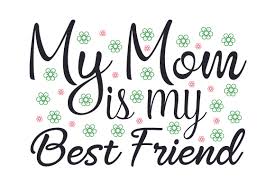 Cloud icon in neon style. My Mom Is My Best Friend Svg Cut Files