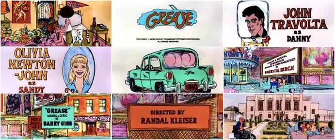 Grease (1978) — Art of the Title