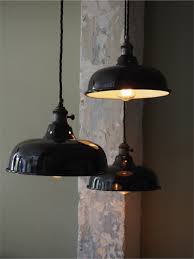 Noir industriel éclairage mural lampe housse intérieur extérieur abat jour. Abat Jour Bateau Emaillee Lampe Industrielle