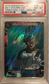 Maybe you would like to learn more about one of these? Psa Grade 8 Universe 7 Saiyan Prince Vegeta Universe 7 Saiyan Prince Vegeta Spr Tournament Of Power Dragon Ball Super Ccg Online Gaming Store For Cards Miniatures Singles Packs Booster Boxes