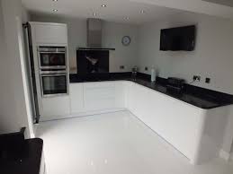 Pure Modern Black And White Kitchen White Gloss Kitchen White Modern Kitchen White Kitchen Decor