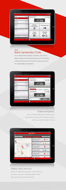 Ipad Bank Santander Chile App By Nacho Garcia Via Behance App Santander Banking