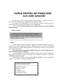 Aceasta este sursa de finanţare pe termen scurt şi acoperă cheltuielile pentru ca o firmă să se pună pe picioare. Surse Proprii De FinanÅ£are Ale Unei Afaceri Pdf