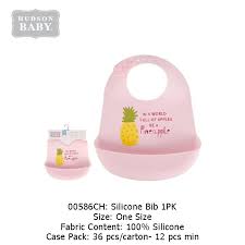 Hudson Baby Soft Silicon Bib 1pc 00586 Bibs Burp Cloths