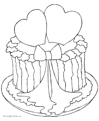 A large collection of coloring pages with cakes for every taste. Wedding Cake Coloring Pages Coloring Home