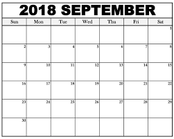 September 2018 Calendar Printable Template Free Printable Calendar Templates Calendar Printables Printable Calendar Template