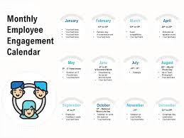 Monthly Employee Engagement Calendar