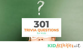 Related quizzes can be found here: 301 Trivia Questions For Kids Trivia Questions And Answers