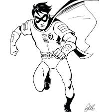 Batman and robin coloring pages. Batman And Robin Colouring Pictures