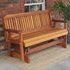Tmp Outdoor Furniture Traditional Red Cedar Outdoor Glider Rustic Outdoor Furniture Outdoor Glider Patio Furnishings
