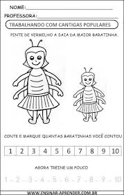 Cantiga A Barata Diz Que Tem Atividades De Conceitos Matematicos Cantinho Do Educador Infantil Atividades Atividades Para Educacao Infantil Educacao Infantil
