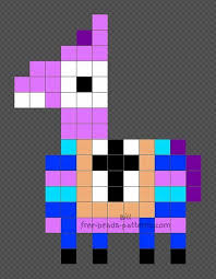 Fortnite Lama Hama Beads Iron Beads Pattern 12x16 Virginie Lemaire 12x16 Beads Fortnite Hama Iron Lama Hama Beads Hama Beads Design Hamma Beads Ideas