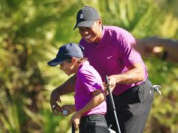 Tiger woods felt strong and fit enough to compete for another green jacket. Tiger Woods Beams After Playing With Son Charlie In Pnc It Was Perfect Golf News And Tour Information Golfdigest Com