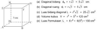 Karena hanya memiliki satu besaran pada rusuknya. Kubus Balok Prisma Dan Limas Materi Lengkap Matematika