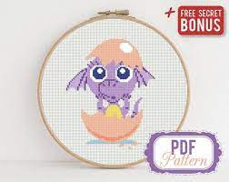 Cross stitch baby dragon patterns. Dragon Baby Cross Stitch Pattern Fantasy Dragon Cross Stitch Etsy In 2021 Dragon Cross Stitch Baby Cross Stitch Patterns Cross Stitch Patterns