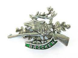 Enamel Stag Brooch Pin Germany Brocken Hat Pins Deer Brooch Enamelled Hatpin Hunting Pin Guns Travel Souvenir 1950s Jewelry M Brooch Mens Jewelry 1950s Jewelry