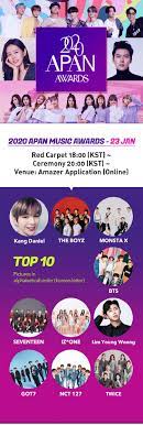 Here S How To Watch The 2020 Apan Awards Bandwagon Music Media