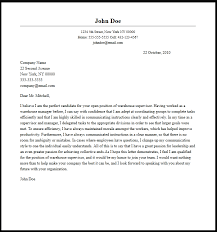 Warehouse Manager Cover Letter Sample Ipasphoto