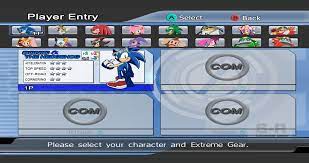 Like in sonic riders, the chaos emerald resembles the yellow chaos emerald on the menu and in the gear gallery. Remastered Character Select Screen Text Sonic Riders Gamecube Mods