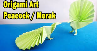 Cara Membuat Origami Burung Merak Peacock Origami Merak Burung