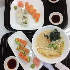 Order sushi with delivery yo your home. Arctic Char Nigiri California Roll Rainbow Roll And Udon Picture Of Sushi North Yellowknife Tripadvisor