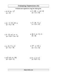 Evaluating Four Step Algebraic Expressions With Three Variables A Algebraic Expressions Translating Algebraic Expressions Evaluating Expressions