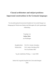 pdf sabine mohr clausal architecture and subject positions impersonal constructions in the germanic languages