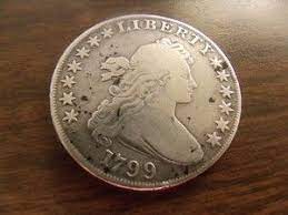 1799 Draped Bust Dollar In Very Good Condition Very Rare Coin Rare Coins Coin Art Coins
