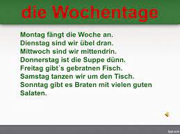 Wann fängt das denn an? Die Wochentage Montag Fangt Die Woche An Dienstag Sind Wir Ubel Dran Ppt Video Online Herunterladen