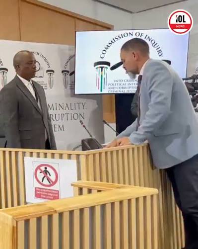 WATCH: SAPS Warrant Officer Mbongeleni Mpangase has arrived to testify before the Madlanga Commission., His evidence will focus on the 2021 Port Shepstone cocaine bust, where police confiscated 541kg ...
