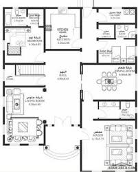 خرائط الفيلا 6 غرف نوم أبعاد المسكن 15 45م عرضx18 95م عمق سكن Ha 04 My House Plans House Plans Mansion Family House Plans