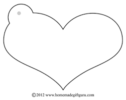 free gift tags heart templates