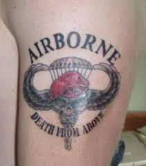 Discover cool emblems with a long history in the american military with the top 30 best airborne tattoos for men. The Airborne Tattoo Photos From Airborne Tattoos Army Tattoos Military Tattoos