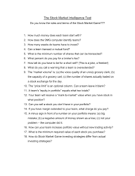View local rules summary table of smg rules (printable). The Stock Market Intelligence Test