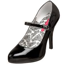 Trova i migliori prezzi e le offerte in corso. Nero Vernice 12 Cm Rockabilly Tempt 35 Scarpe Decollete Con Tacchi Bassi