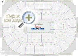 Honda Center Seat Row Numbers Detailed Seating Chart